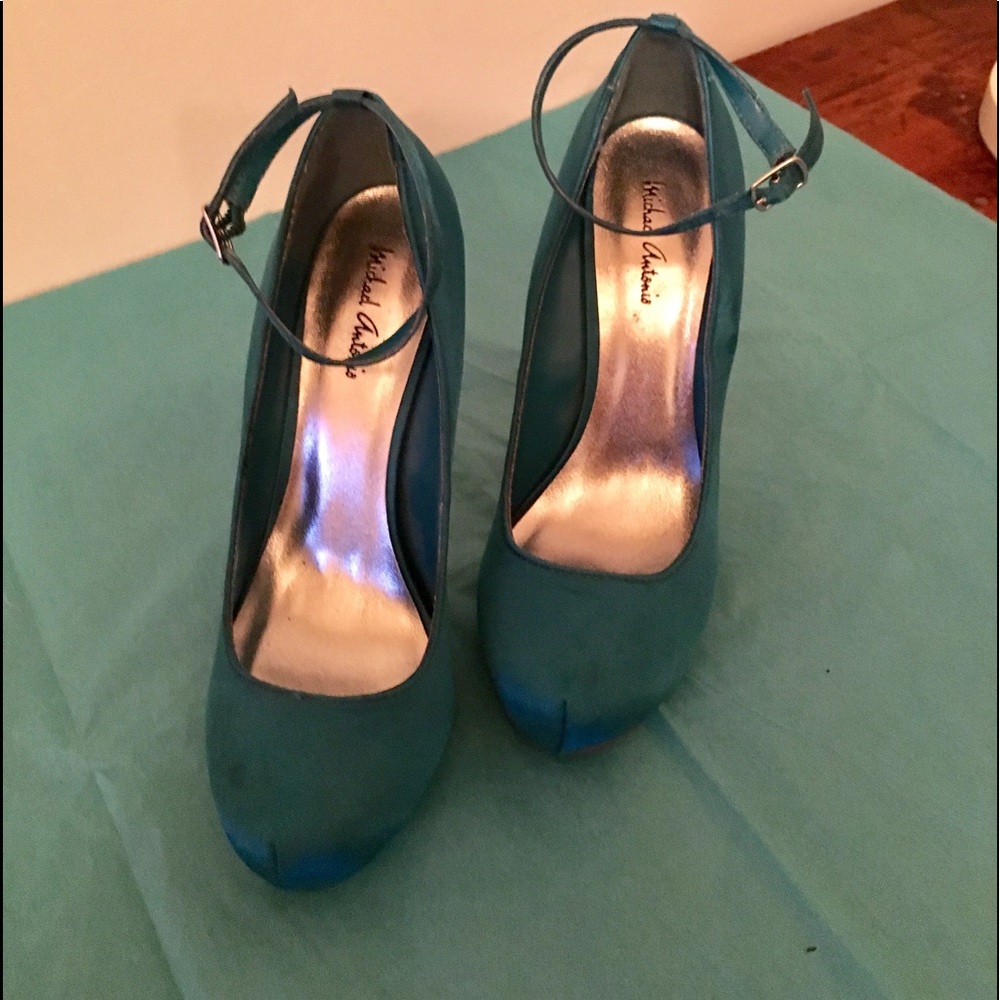 Turquoise heels